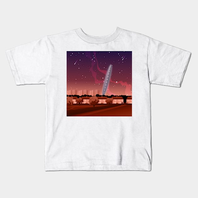 That UFO Podcast Textless (Summer / Square) Kids T-Shirt by 33oz Creative